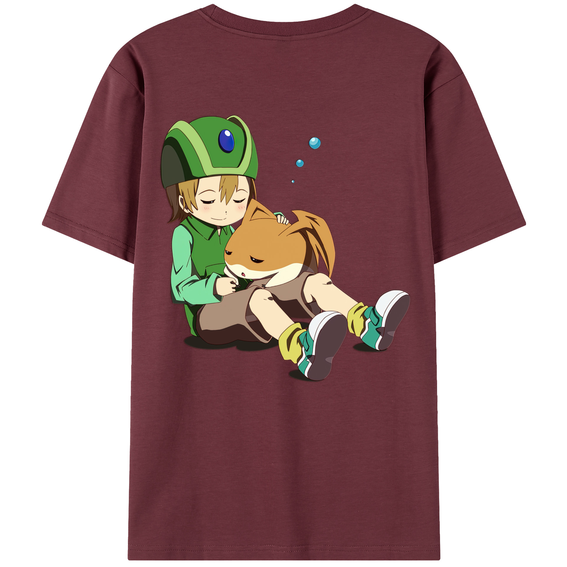 （画像用） Digimon デジタルモンスター/デジモン 綿100％半袖Tシャツ（背面プリント）